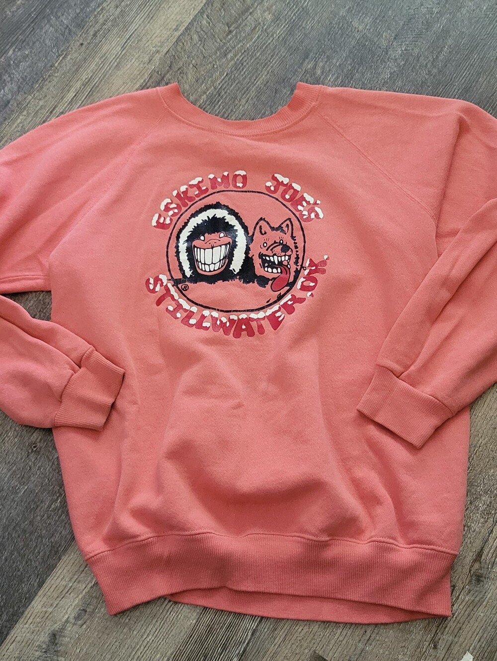 Hanes Vintage Coral Eskimo Joes Sweater.